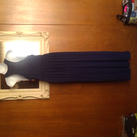 Sleeveless Racerback Loose Plain Maxi - Picture 3 of 3